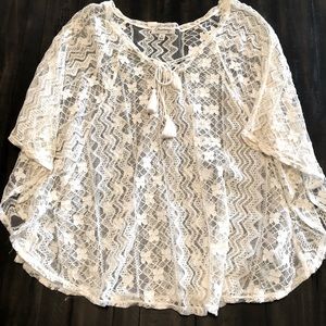 Lace poncho